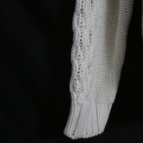 BIANCA NYGARD | medium 10-12 | Ivory Cable Knit Turtleneck Sweater - Picture 6 of 16